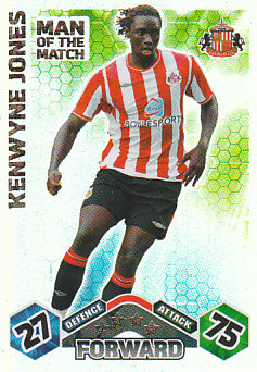 Kenwyne Jones Sunderland 2009/10 Topps Match Attax Man of the Match #410